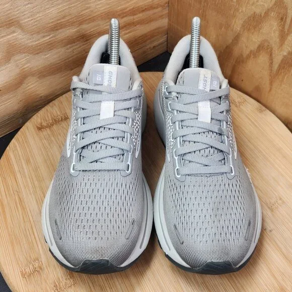 Brooks Ghost 14 Womens Gray Running Shoes Sneakers Size 7 - Picture 4 of 10
